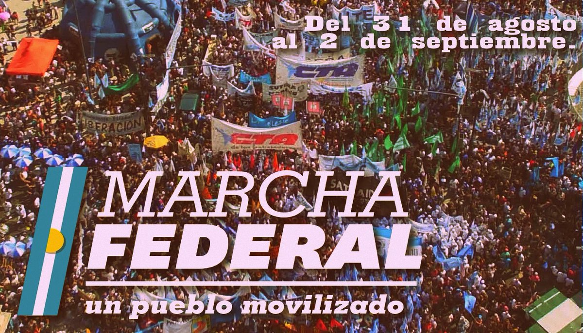 Empieza la Marcha Federal propuesta por las dos CTA contra el ajuste