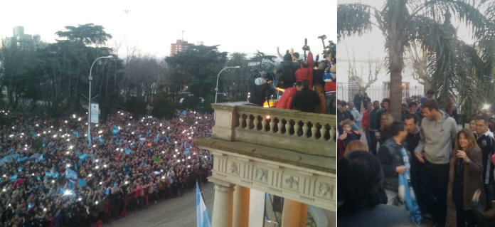 Unas 20 mil personas recibieron cálidamente a Del Potro en la municipalidad