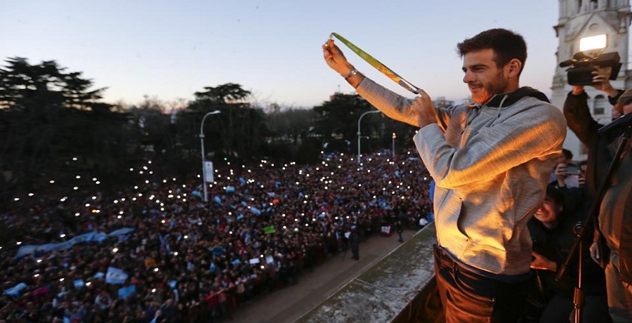 Del Potro llega el miércoles y la plaza independencia se llenará de aplausos