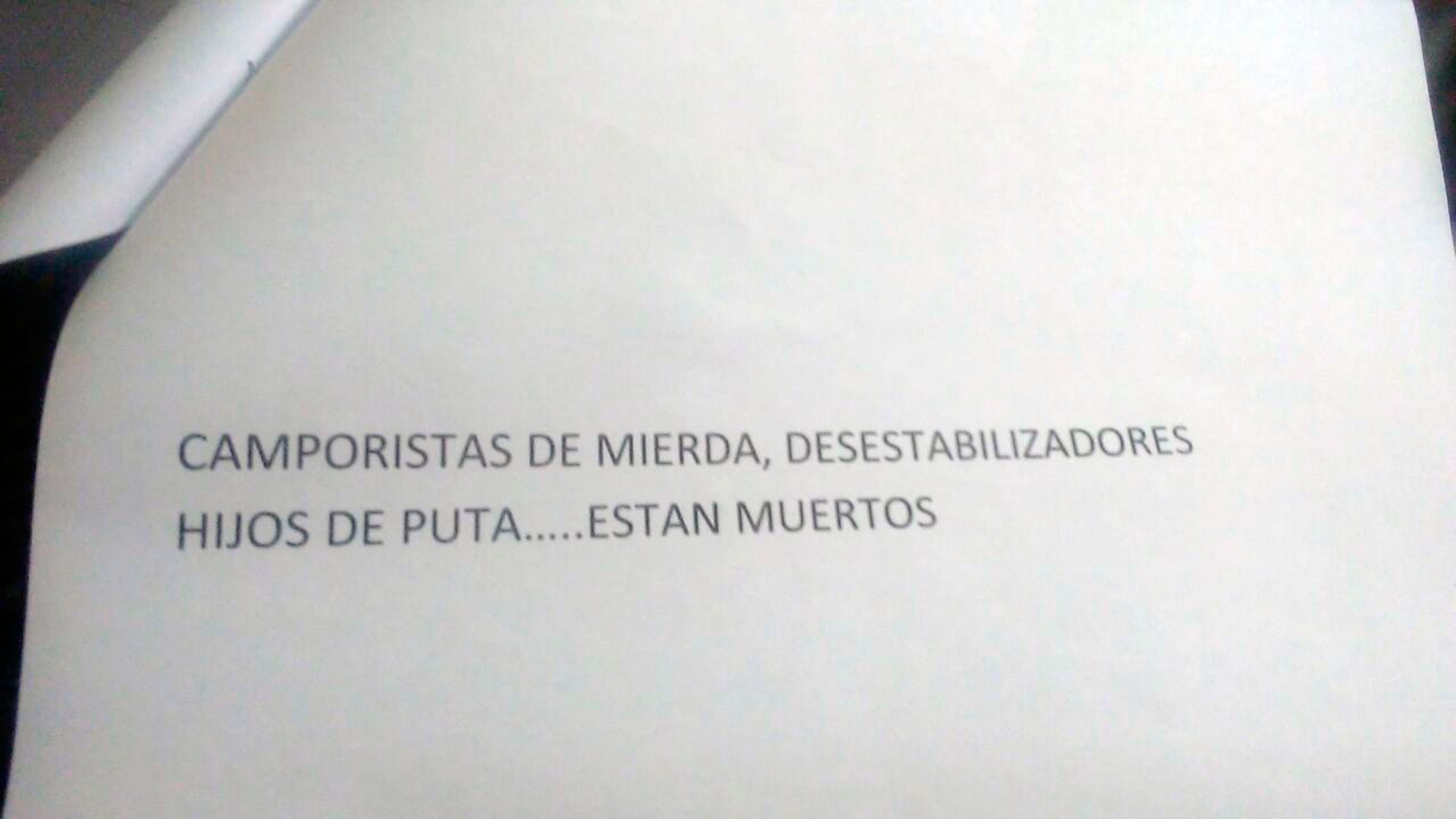 Delegados y delegadas del Ministerio de Educación fueron amenazados de muerte