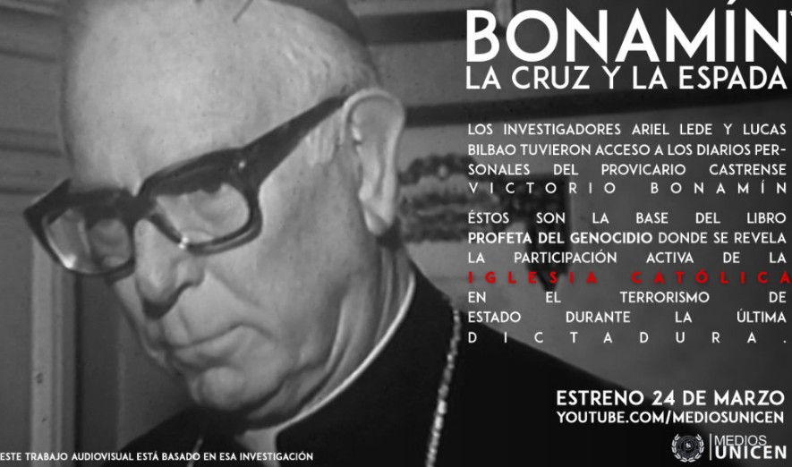 Estreno en el marco del 24 de marzo: Bonamín, la cruz y la espada