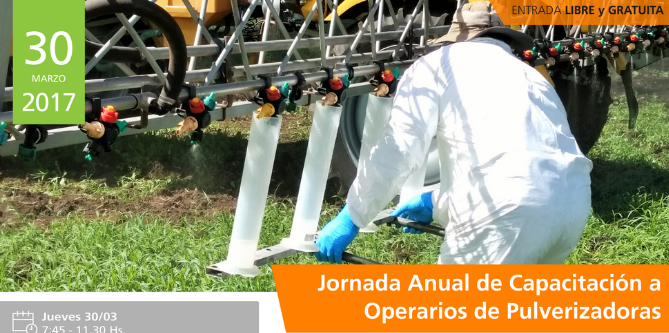 Realizan una jornada de capacitación para operarios de pulverizadoras