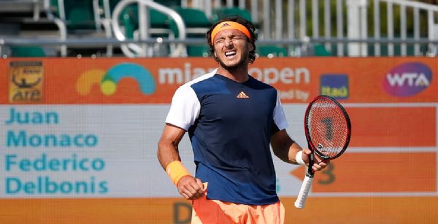 Juan Mónaco cayó ante Federico Delbonis en la primera ronda del Masters 1000 de Miami