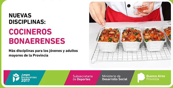 Los Juegos Bonaerenses incorporaron la cocina como disciplina para participar