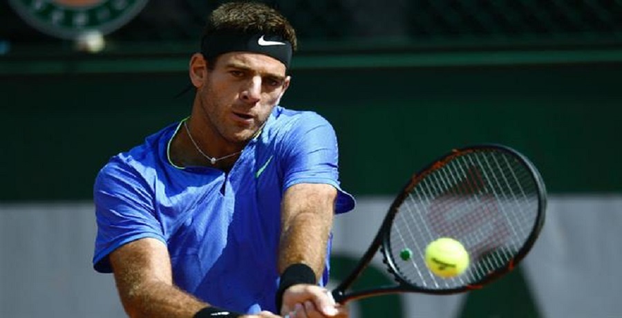 Roland Garros: Del Potro comenzó el torneo arrollando a Guido Pella