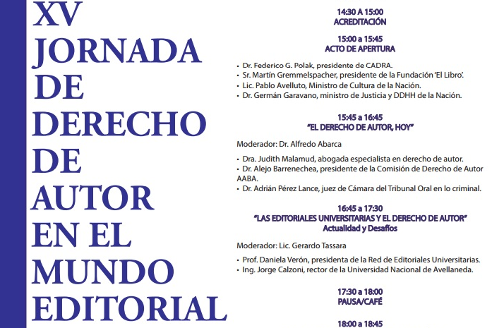 Editorial Unicen coordina panel sobre derechos de autor en FILBA