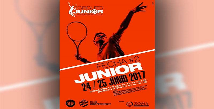 Tenis: se juega en Independiente la segunda fecha del Circuito Junior