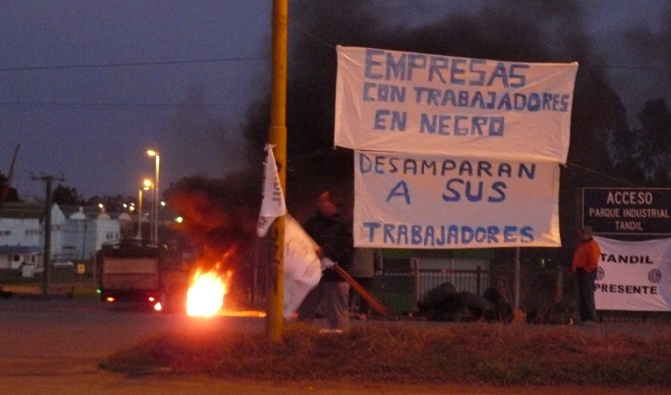 La UOM realizó una protesta denunciando incumplimientos de las empresas del PIT