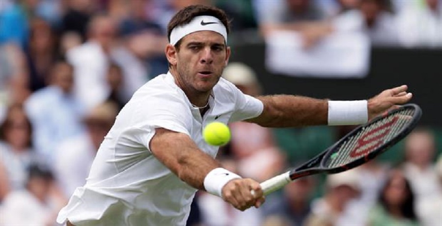 Del Potro debutó con un triunfo en Wimbledon