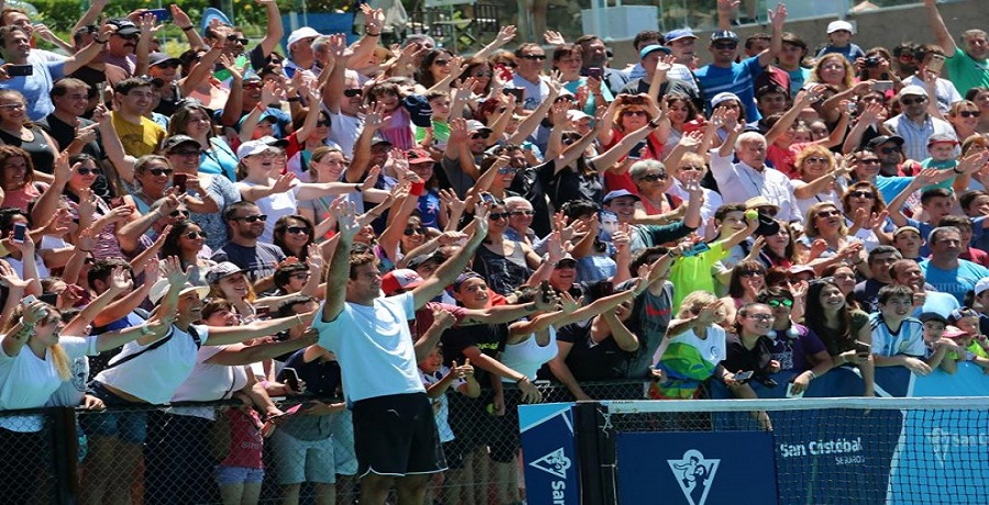 Del Potro intensifica sus entrenamientos en Tandil y abrió las puertas de su practica al público