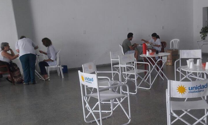 Una veintena de personas donaron sangre para el Hospital en el local de Unidad Ciudadana