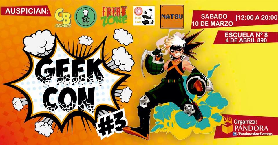 Se viene la Geek Con #3 Convención de Comics, Anime y Videojuegos en Tandil