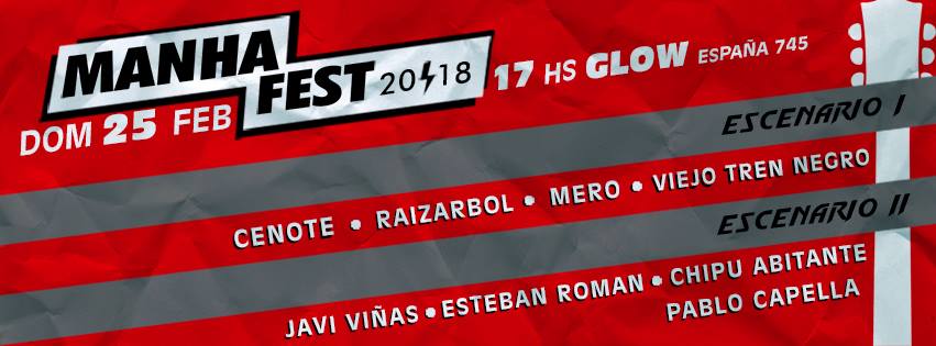 Manhafest: Show de bandas el domingo en Glow