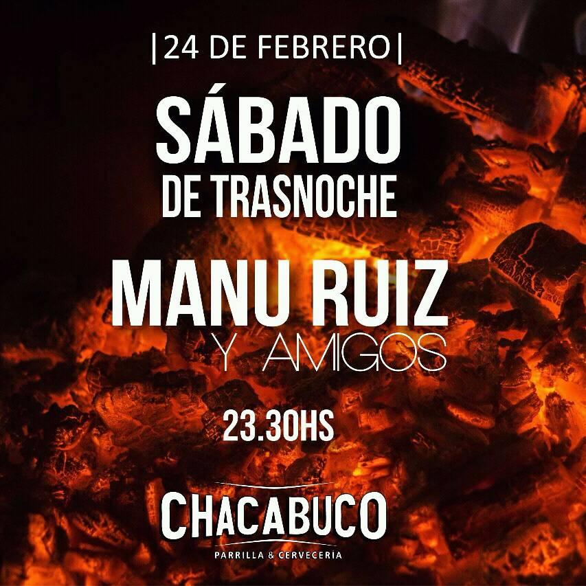 Manu Ruiz en Chacabuco el sábado