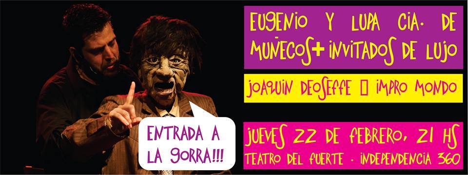 Eugenio & Lupa: jueves en el Teatro del Fuerte