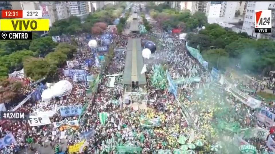 Marcha contra el ajuste: se llena la 9 de julio