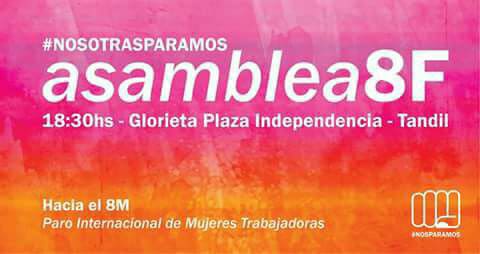 Este jueves a las 19 habrá reunión de mujeres en la Glorieta para pensar las actividades del 8M