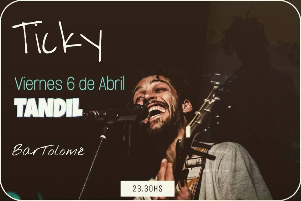 Ticky, de Cruzando el Charco, se presenta en Bar Tolomé