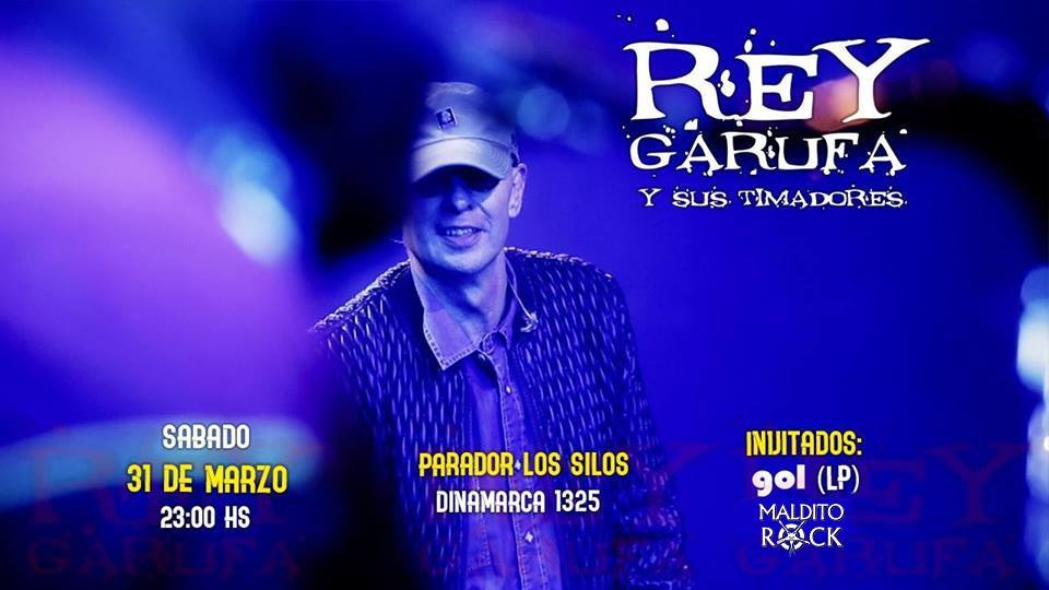 Rey Garufa: el sábado a alas 23 en Los Silos