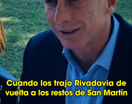 Otra vez con la historia argentina: el grosero error de Macri sobre San Martín