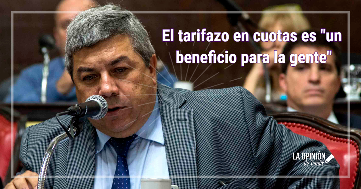 Carlos Fernández consideró que el tarifazo en cuotas y con interés “es un beneficio para la gente”