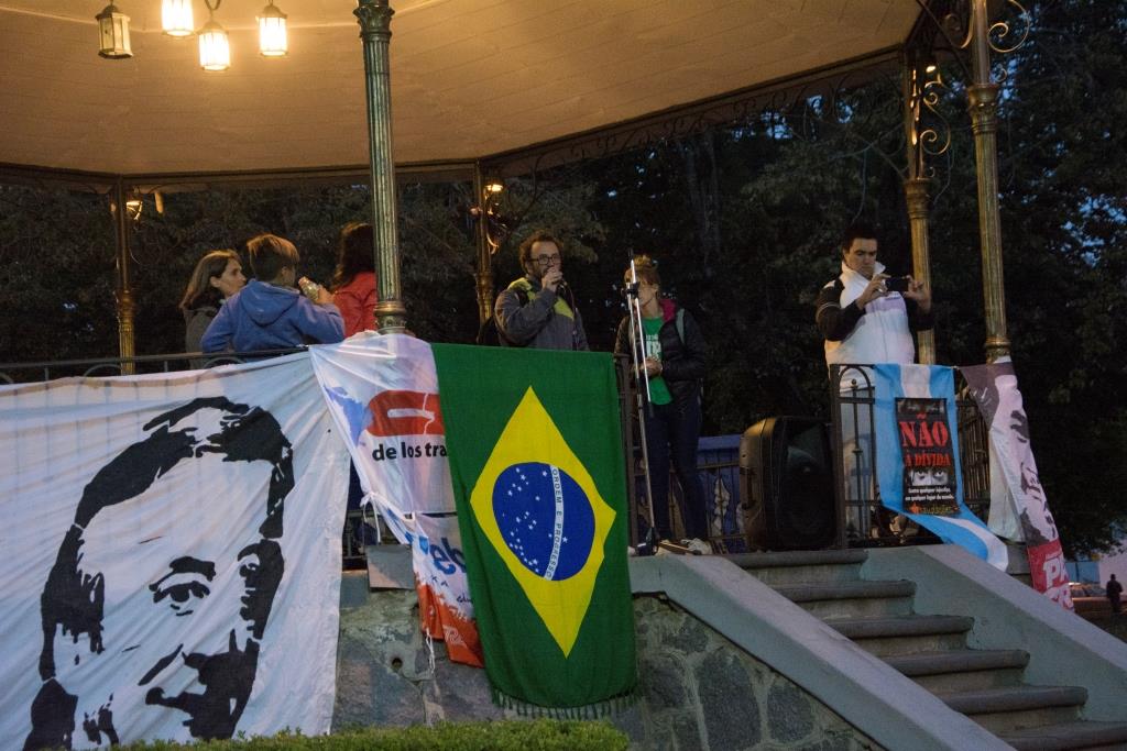 Organizaciones sociales, políticas y gremiales se manifestaron para decir «basta al atropello en América Latina»