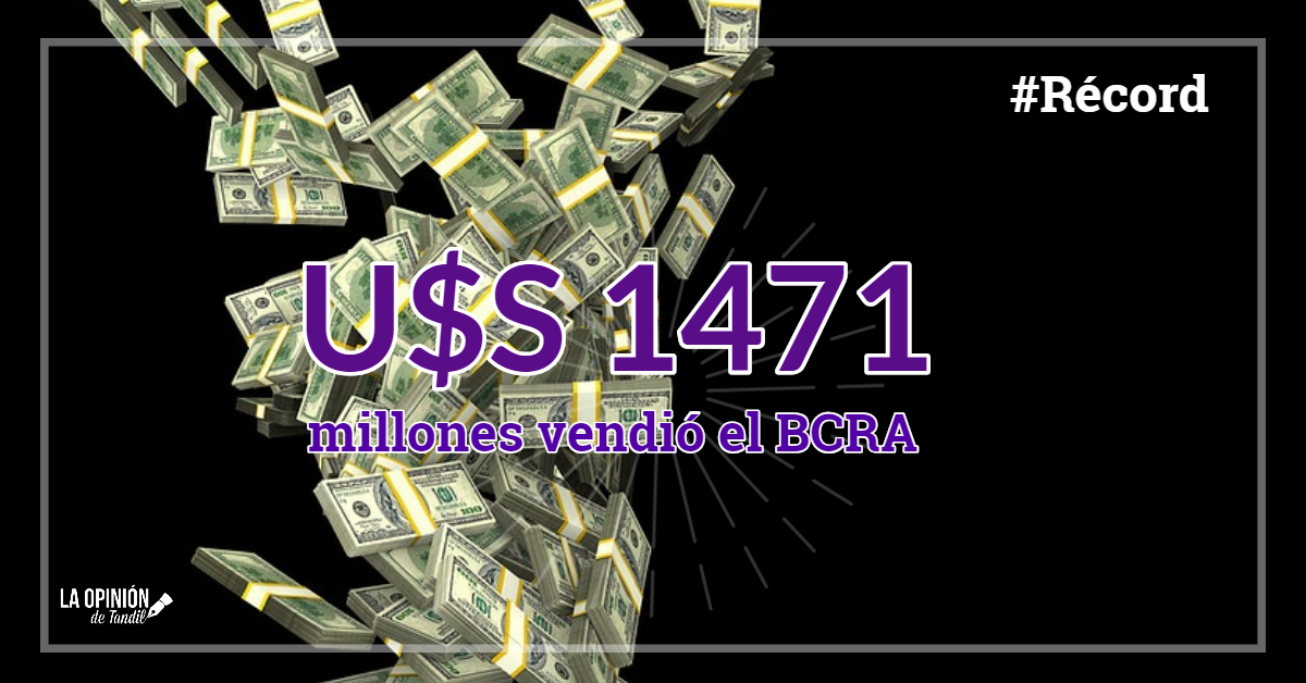 El BCRA tuvo que salir a vender el récord de U$S 1400 millones para contener el dólar