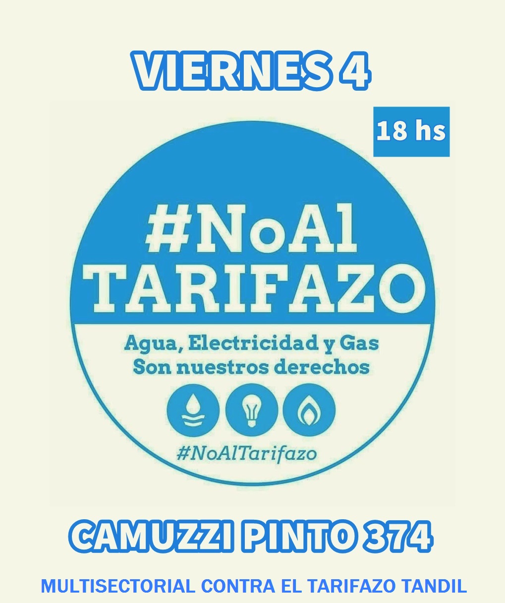 Hoy es la marcha contra los tarifazos en Tandil