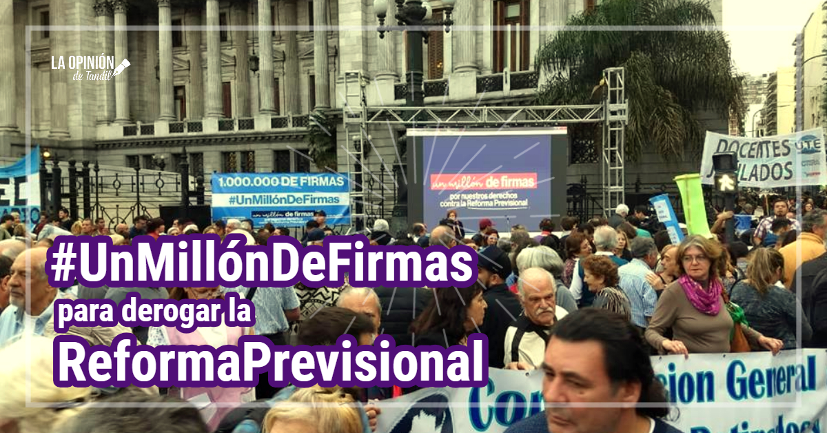 Entregaron al Congreso un millón de firmas para derogar la reforma jubilatoria