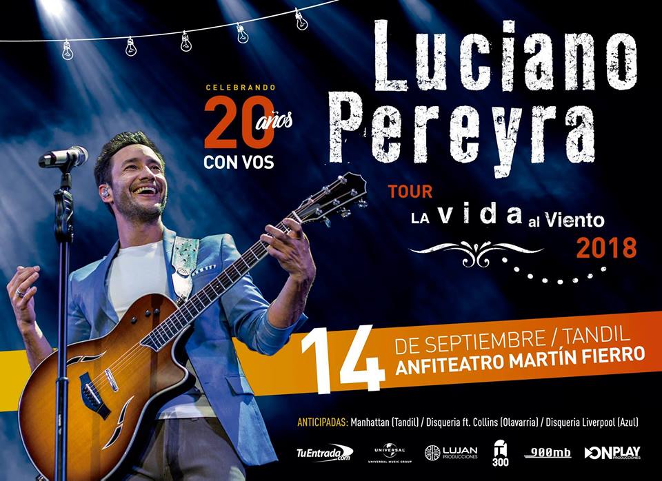 Para agendar: Luciano Pereyra en septiembre en Tandil