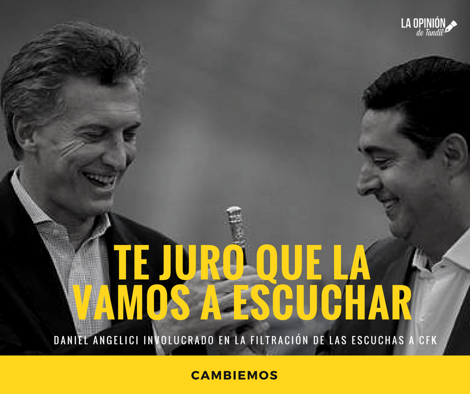 La ruta de las escuchas hechas a Cristina Kirchner y filtradas ilegalmente a los medios conduce a Daniel Angelici