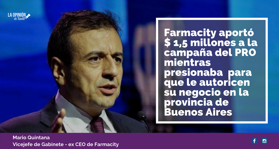 Revelan que Farmacity aportó $1,5 millones al Pro