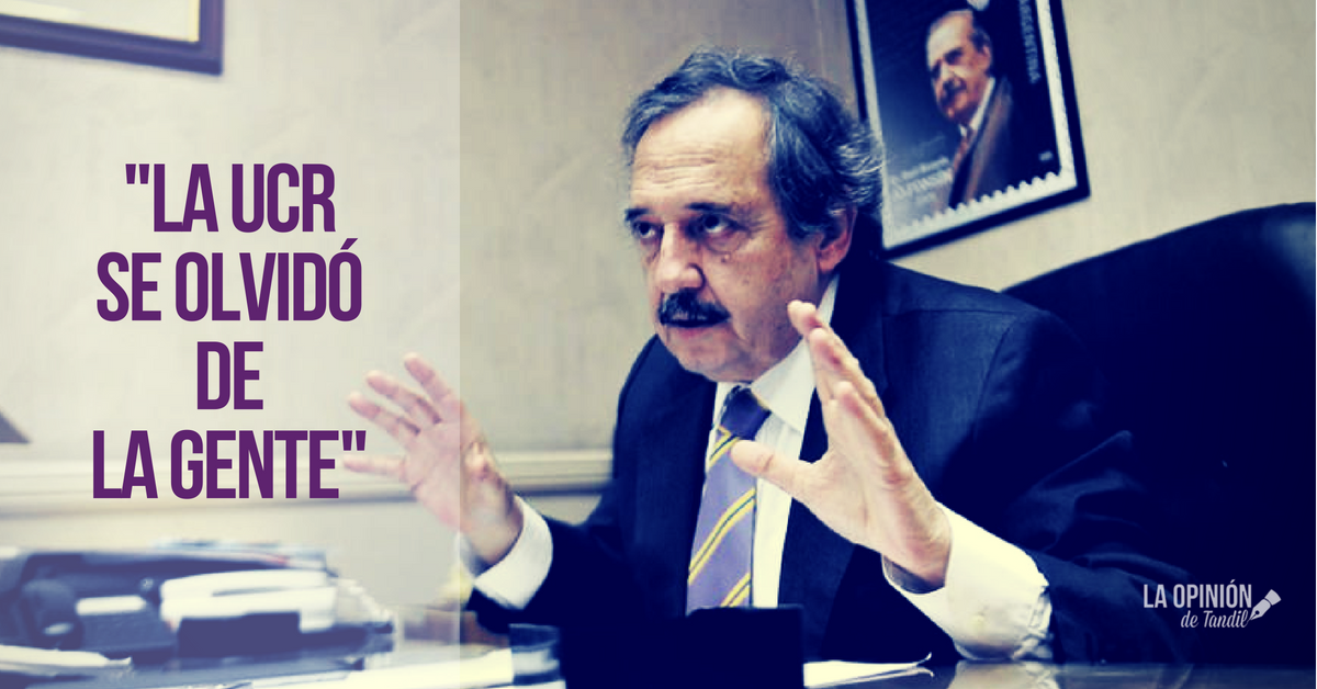 Ricardo Alfonsín: «La UCR se olvidó de la gente»