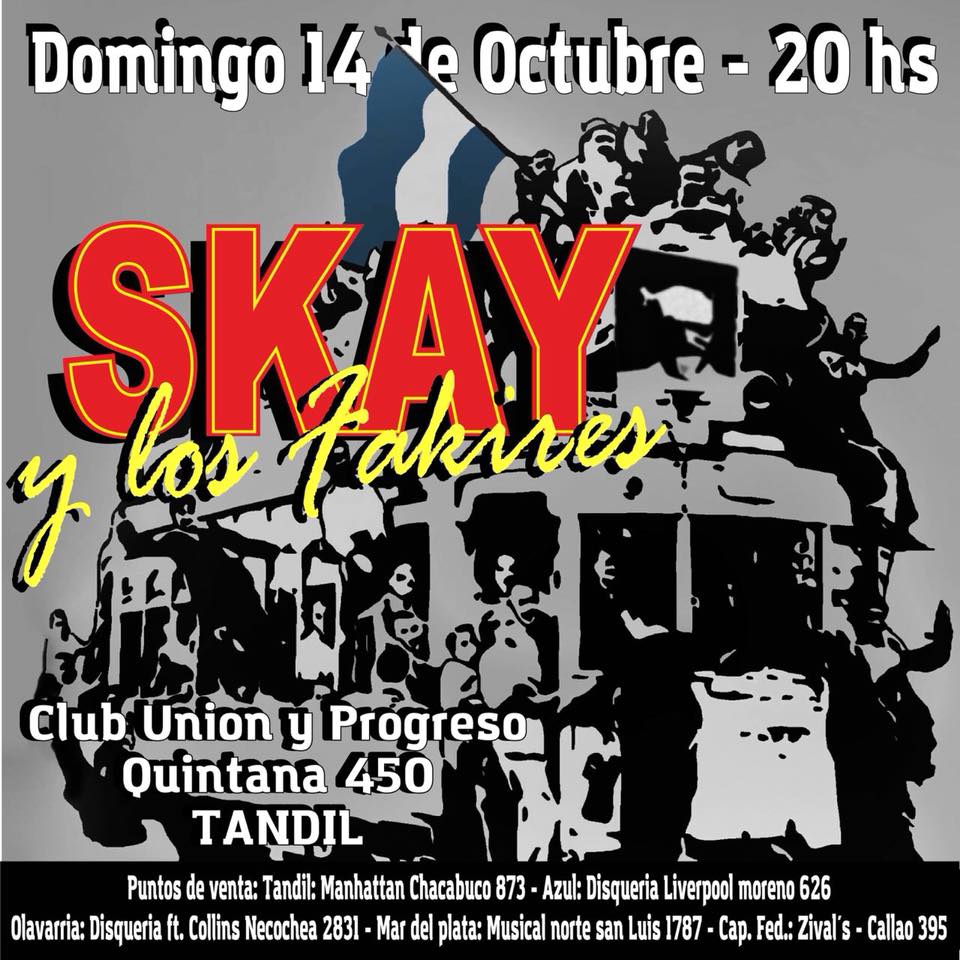 Viene Skay a Tandil: fecha y lugar