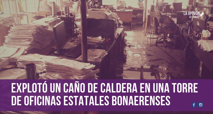 Dos trabajadores heridos al explotar el caño de una caldera en la Torre 1 de La Plata