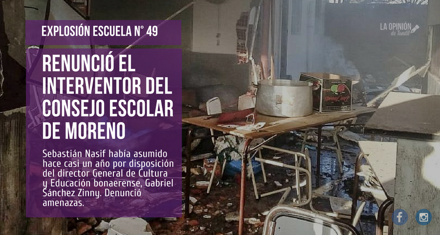 Renunció el Interventor del Consejo Escolar de Moreno y denunció amenazas