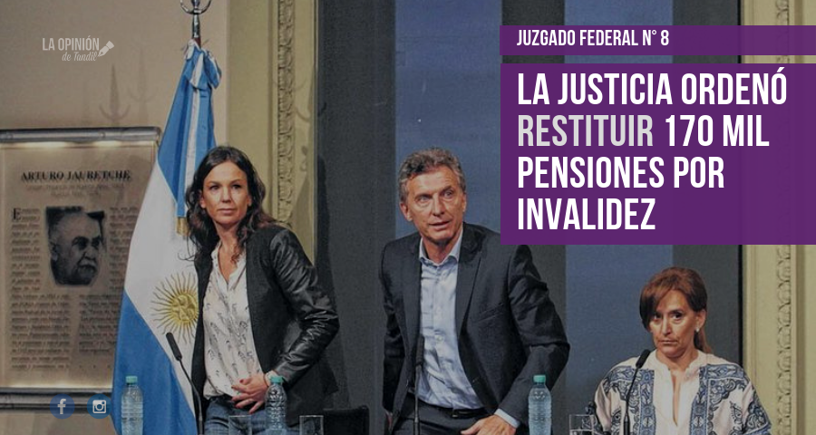 La Justicia Federal ordenó restituir unas 170 mil pensiones por invalidez