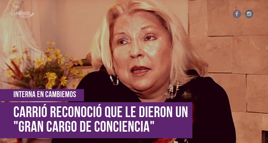 Carrió, sobre Macri: «Tapé cosas porque lo quería mucho»