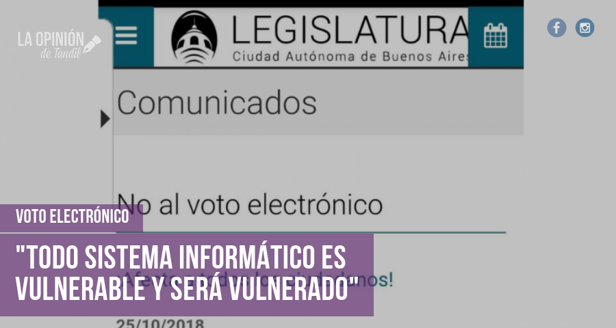 Hackearon la web de la Legislatura porteña, tras ratificar el voto electrónico