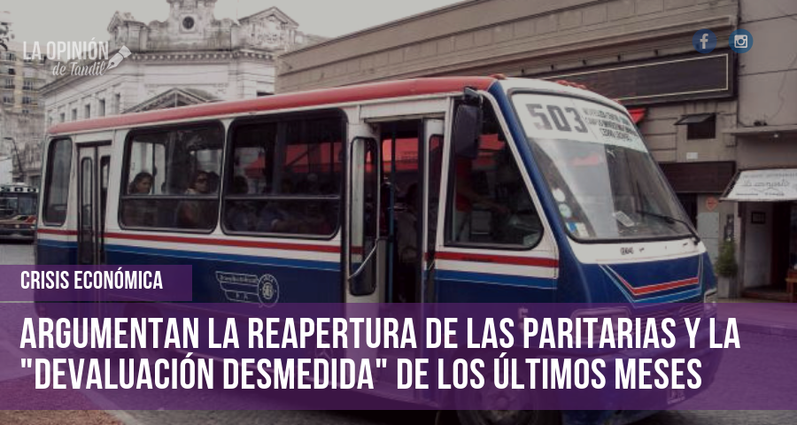 La Cámara de Transporte pide un «aumento de emergencia» del boleto de colectivo