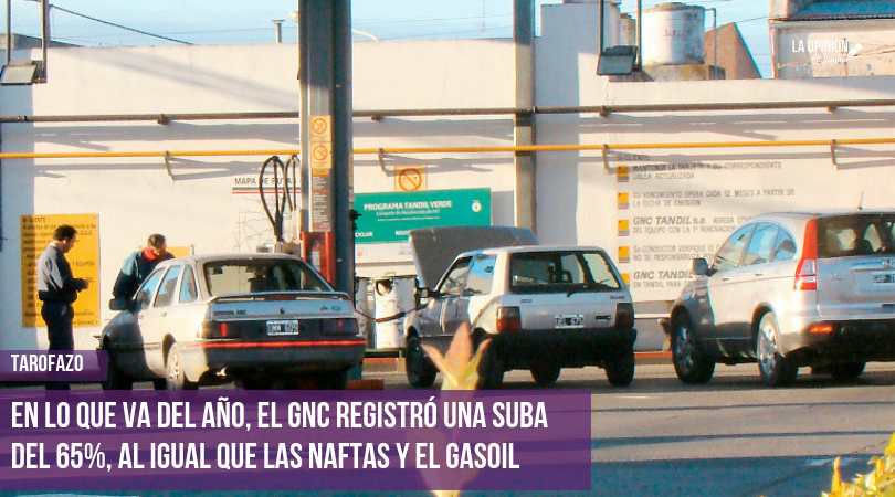 Otra suba: el GNC, 14% más caro