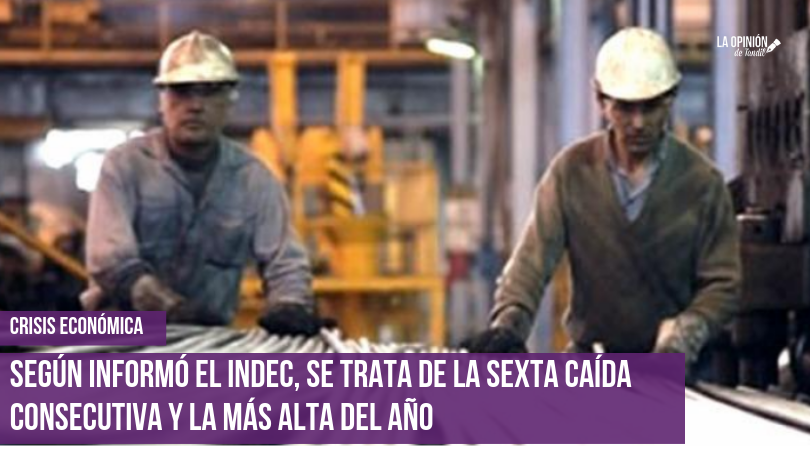 La actividad económica tuvo la mayor caída del año: 5,8%