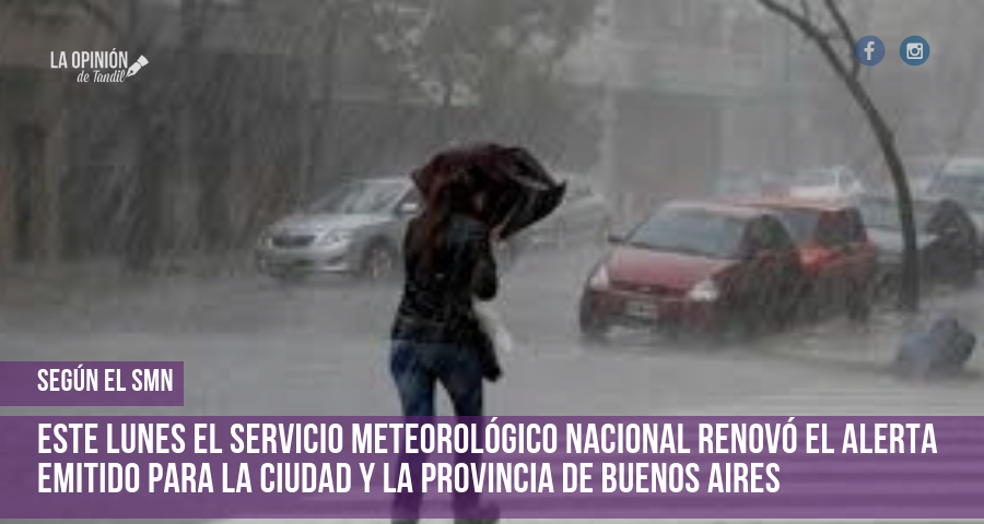 Pronostican lluvias hasta el jueves