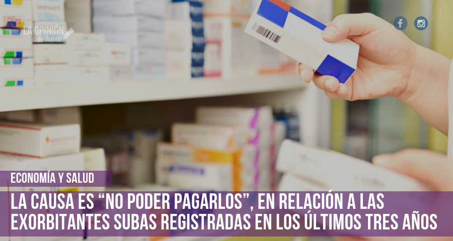 Más de la mitad de la población tuvo que dejar de comprar medicamentos