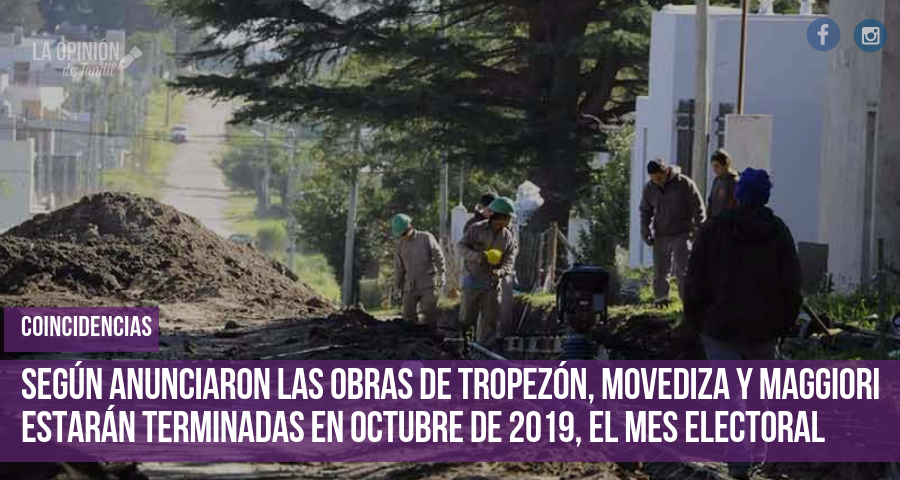 Las obras de urbanización sufrirán un retraso y estarán listas para las elecciones 2019