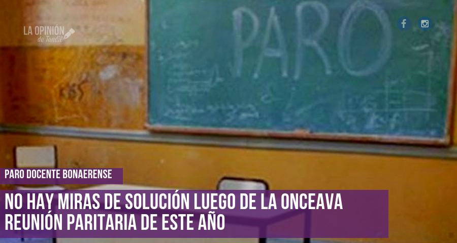 Los docentes anunciaron un 80% de acatamiento al paro de este lunes en Tandil