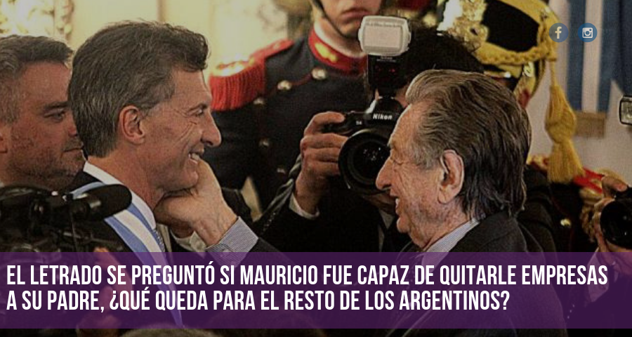 Ex abogado de Franco Macri: “Mauricio es Blanco Villegas, es el autor intelectual de todo”