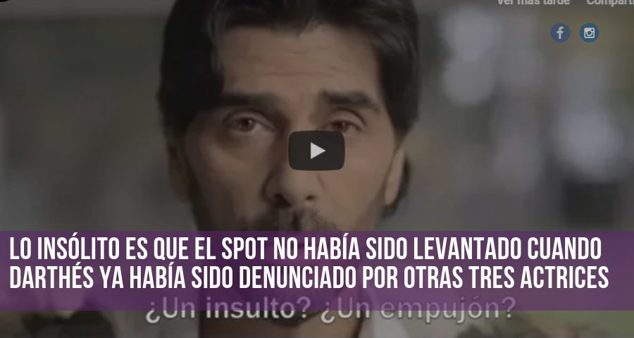 Macri tuvo que levantar un spot con Juan Darthés contra la violencia de género