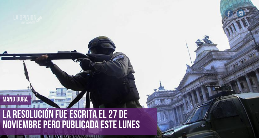Con licencia para matar: Macri habilitó a las fuerzas armadas a reprimir con balas de plomo