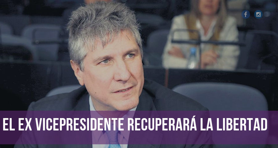 Ordenaron la excarcelación de Boudou